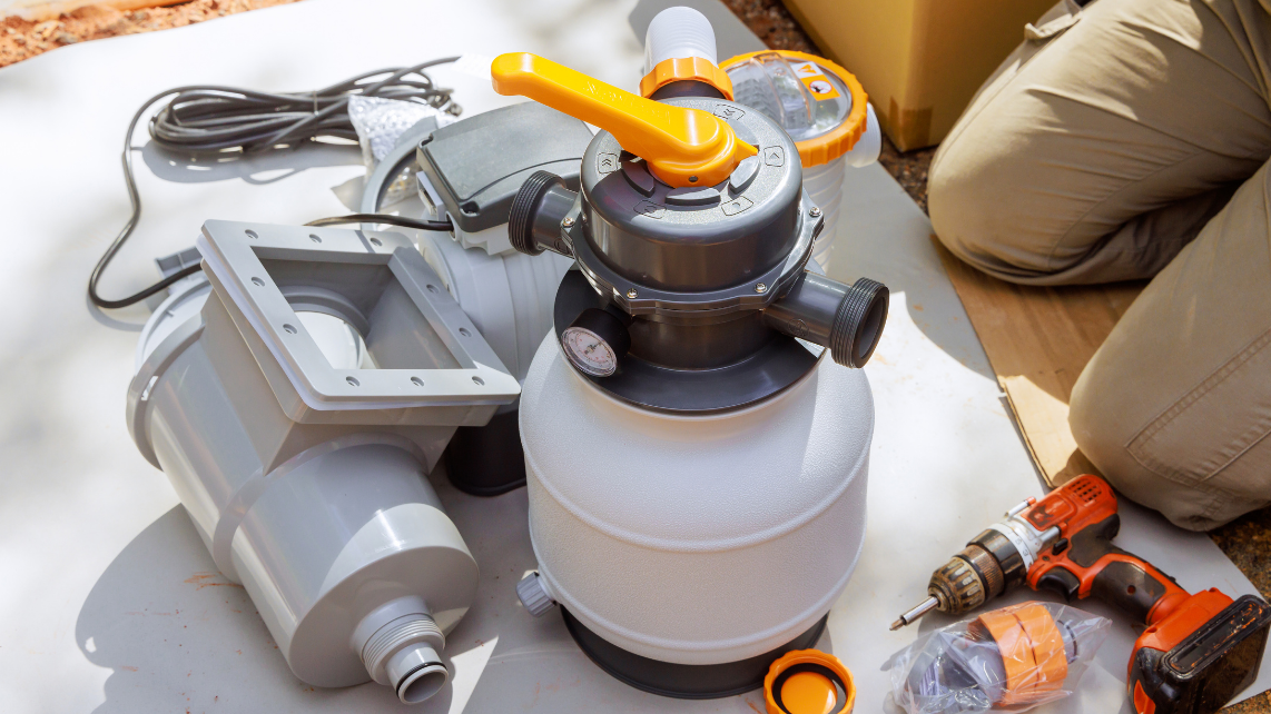 An image of a pool filter, sand filter specifically