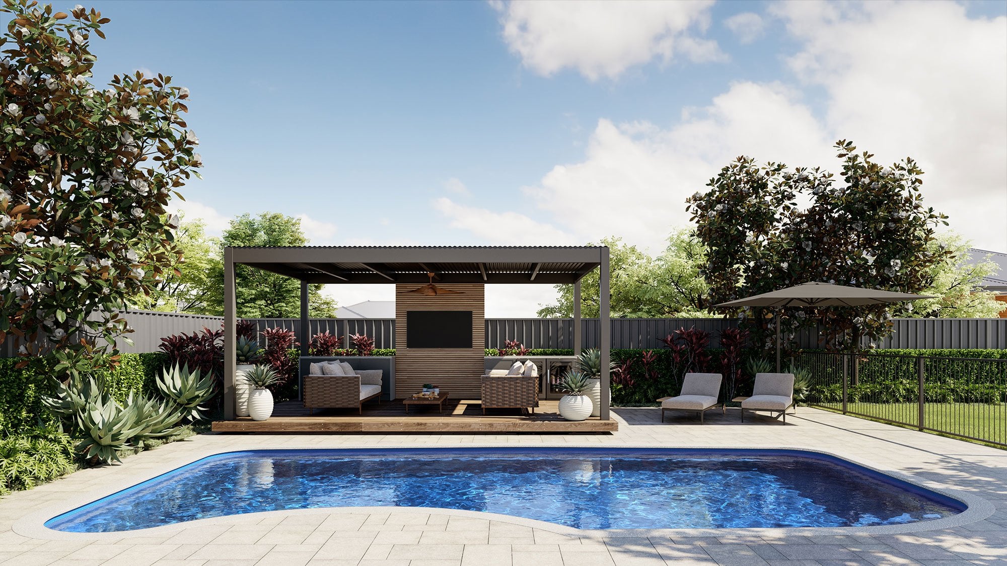 The Oz Fibreglass Pool Mackay